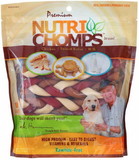Nutri Chomps Premium Mixed Flavor Braids Dog Chews 6 Inch, 10 count, NT055V
