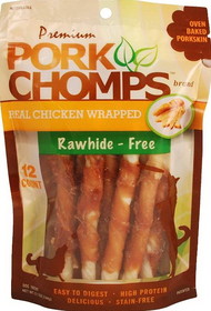 Pork Chomps Premium Real Chicken Wrapped Twists