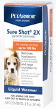 PetArmor Sure Shot 2X Liquid De-Wormer for Puppies and Dogs up to 120 Pounds, 2 oz, 2716