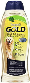 Sergeants Gold Flea and Tick Shampoo for Dogs and Puppies, 18 oz, 2865