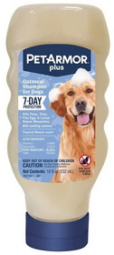 PetArmor Plus Oatmeal Shampoo for Dogs 7-Day Protection, 18 oz, 5192