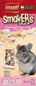 A&E Cage Company Smakers Coconut-Rose Sticks for Chinchillas, 2 count, ZVP-1605