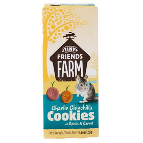 Tiny Friends Farm Charlie Chinchilla Cookies with Raisin & Carrot, 4.2 oz, 8156