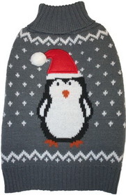Fashion Pet Gray Penguin Dog Sweater