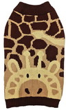 Fashion Pet Giraffe Dog Sweater Brown