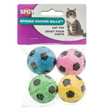 Spot Spotnips Sponge Soccer Balls Cat Toys, 4 Pack, 2302