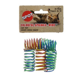 Spot Wide & Colorful Springs Cat Toy, 10 Pack, 2515