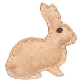 Spot Dura-Fused Leather Rabbit Dog Toy, 8" Long x 7.5" High, 4205