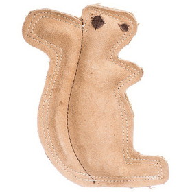 Spot Dura-Fused Leather Squirrel Dog Toy, 6.5" Long x 8" High, 4206