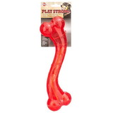Spot Play Strong Rubber Stick Dog Toy - Red, 12