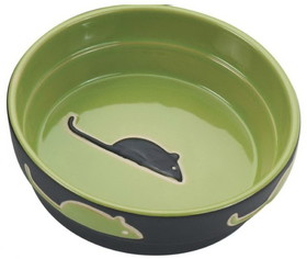 Spot Fresco Cat Dish - Green, 5" Diameter, 6898