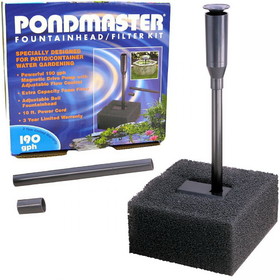 Pondmaster Fountain Head & Filter Kit, 190 GPH, 2273