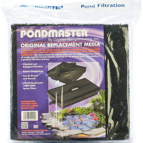 Pondmaster Original Replacement Media, Carbon & Poyester Pads (12" Long x 12" Wide), 12202