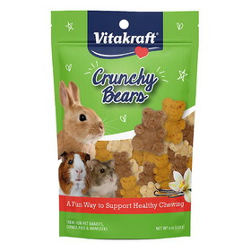 Vitakraft Crunchy Bears Small Animal Treat, 4 oz, 20280