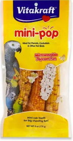 Vitakraft Mini-Pop Corn Treat for Pet Birds, 6 oz, 20100