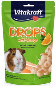 Vitakraft Drops with Orange for Pet Guinea Pigs, 5.3 oz, 25446