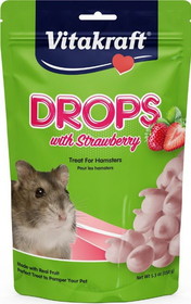 VitaKraft Drops with Strawberry for Hamsters, 5.3 oz, 25451
