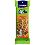 Vitakraft Crunch Sticks Guinea Pig Treats - Apple & Orange Flavor, 2 Pack, 31707