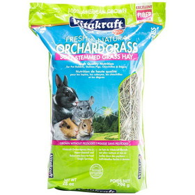 Vitakraft Fresh & Natural Orchard Grass - Soft Stemmed Grass Hay, 28 oz, 34540
