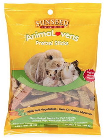 Sunseed AnimaLovens Pretzel Sticks for Small Animals, 4 oz, 34803
