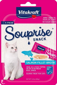 VitaKraft Salmon Souprise Lickable Cat Snack, 4 count, 35970