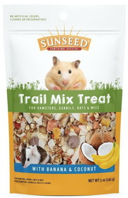 Sunseed Trail Mix Treat with Banana and Coconut for Hamster and Rats, 5 oz, 36032
