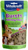 Vitakraft Bursts Treat for Rabbits, Guinea Pigs & Hamsters - Wild Berry Flavor, 1.76 oz, 39430