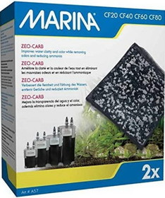 Marina Canister Filter Replacement Zeo-Carb, 2 count, A57