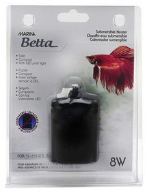 Marina Betta Submersible Aquarium Heater, 8 watt , 11182