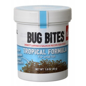 Fluval Bug Bites Tropical Formula Granules for Small Fish, 1.59 oz, A6577