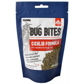 Fluval Bug Bites Cichlid Formula for Medium-Large Fish, 3.5 oz, A6581