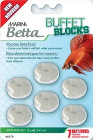 Marina Betta Buffet Blocks 7 Day Vacation Food, 0.42 oz, A6676