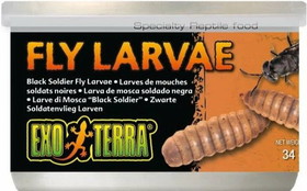 Exo Terra Canned Black Soldier Fly Larvae Specialty Reptile Food, 1.2 oz, PT1966