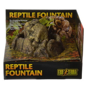 Exo Terra Reptile Fountain, 8.3"L x 7.5"W x 5.7"H, PT2814
