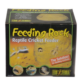 Exo Terra Feeding Rock Reptile Cricket Feeder, 1 Pack, PT2821