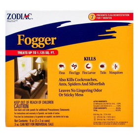 Zodiac Flea & Tick Fogger, 3 oz Cans (3 Pack), 100521158