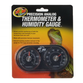 Zoo Med Precision Analog Thermometer & Humidity Gauge, Analog Thermometer & Humidity Gauge, TH-22