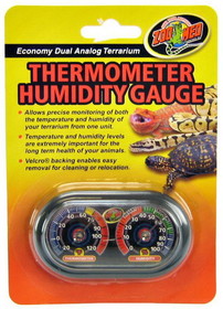 Zoo Med Terrarium Thermometer & Humidity Gauge, Thermometer & Humidity Gauge, TH-27