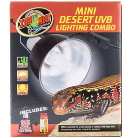 Zoo Med Mini Desert UVB Lighting Combo, Lighting Combo Pack, LF-27