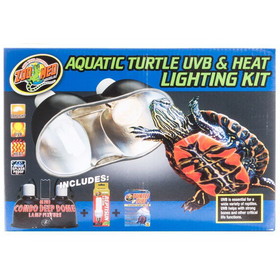 Zoo Med Aquatic Turtle UVB & Heat Lighting Kit, Lighting Combo Pack, LF-32