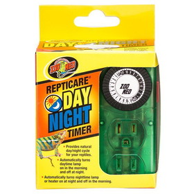Zoo Med ReptiCare Day & Night Timer, Timer with 2 Sockets, LT-10