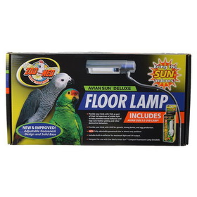 Zoo Med Avian Sun Deluxe Floor Lamp with 5.0 UVB Lamp, Fixture & Lamp, AFL-11