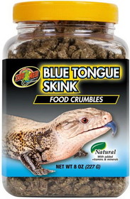 Zoo Med Blue Tongue Skink Food Crumbles, 8 oz, ZM-26