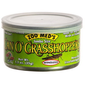 Zoo Med Can O' Jumbo Sized Grasshoppers, 1.2 oz, ZM-44