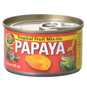 Zoo Med Tropical Friut Mix-ins Papaya Reptile Treat, 4 oz, ZM-151