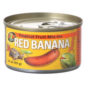 Zoo Med Tropical Friut Mix-ins Red Banana Reptile Treat, 4 oz, ZM-152