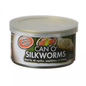 Zoo Med Can O' Silkworms, 1.2 oz (35 g), ZM-148