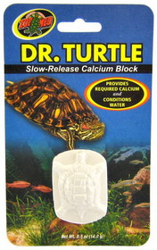 Zoo Med Dr. Turtle Slow Release Calcium Block, Treats up to 15 Gallons (.5 oz), MD-11
