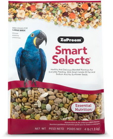 ZuPreem Smart Selects Bird Food for Large Birds, 4 lbs, 998831