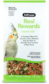 ZuPreem Real Rewards Garden Mix Treats for Medium Birds, 6 oz, 49700